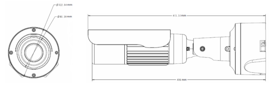 GV-BL2702 dimensions