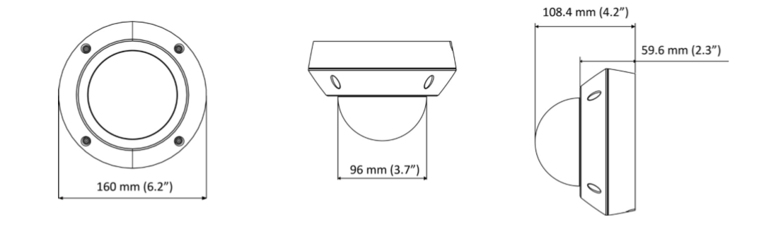GV-VD8700 dimensions