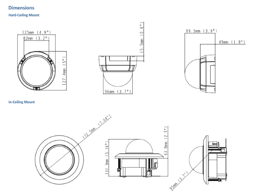 MD8710-FD Dimensions