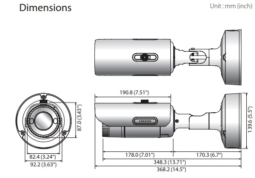 QNO-7010R dimensions