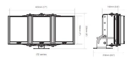 PSTR-i72-HV dimensions