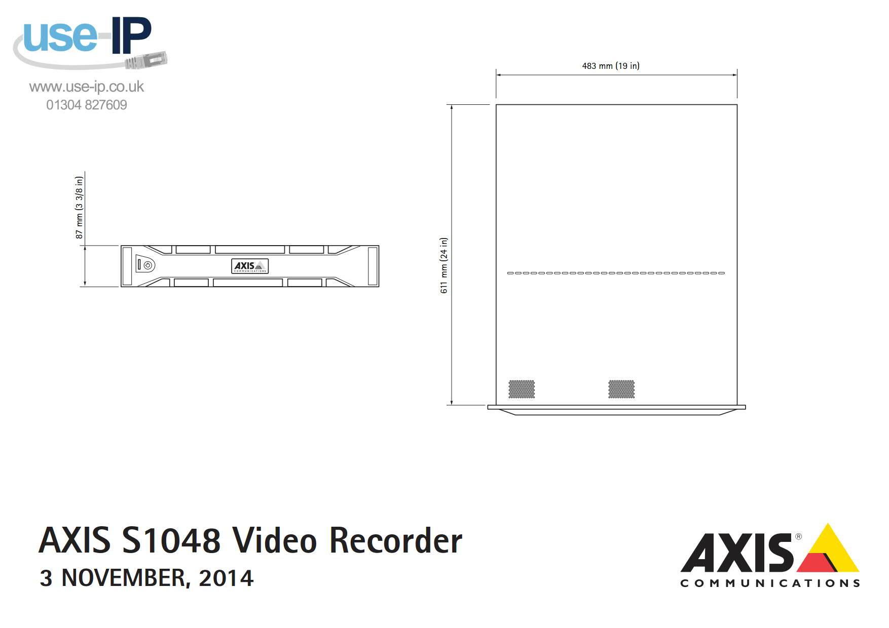 Axis S1032 Mk II Dimensions