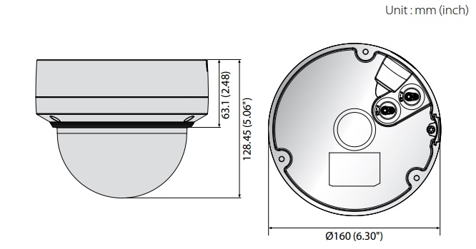 XNV-6120R dimensions