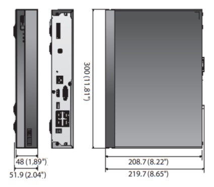 XRN-410S dimensions