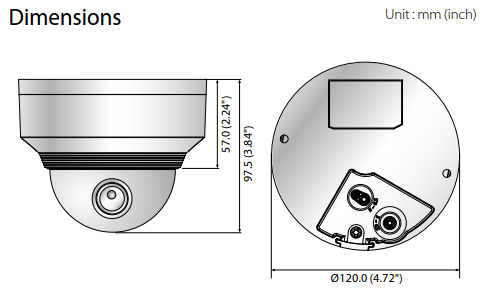 XNV-6020R Dimensions