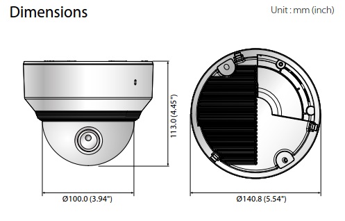 XND-8080R Dimensions