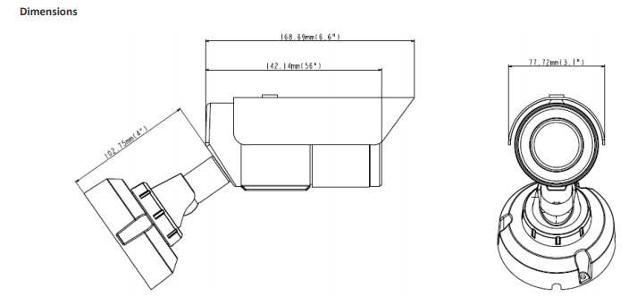 GV-EBL2101 dimensions