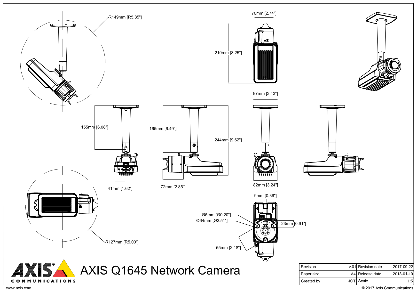 Q1645 Dimensions