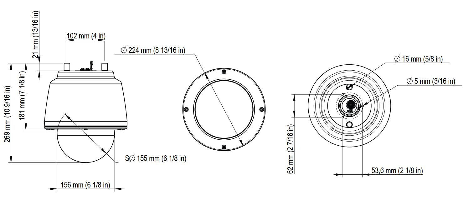 Q6055-S Dimensions