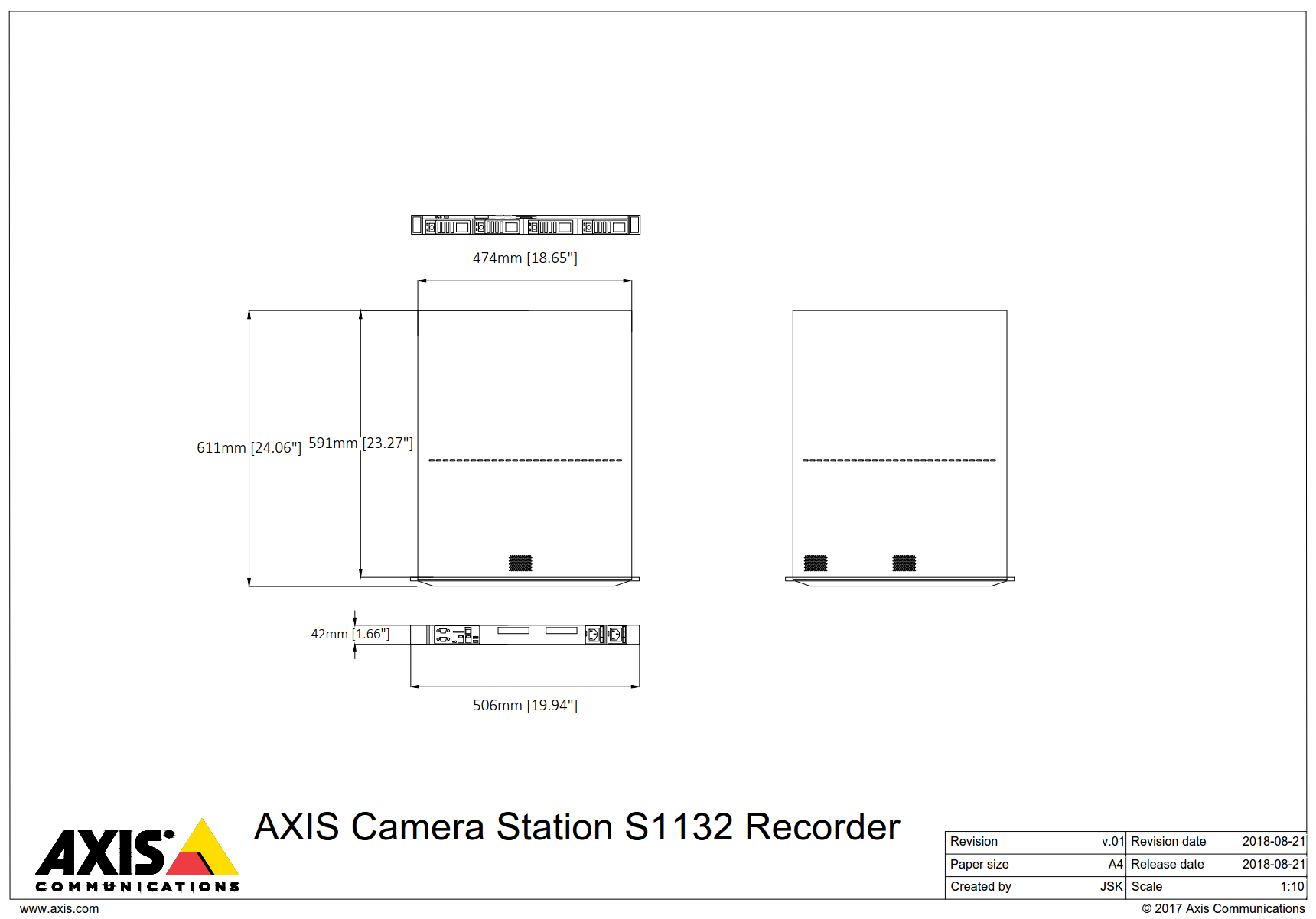 S1132 Dimensions