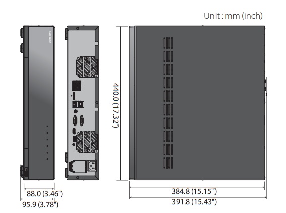 XRN-2011 dimensions