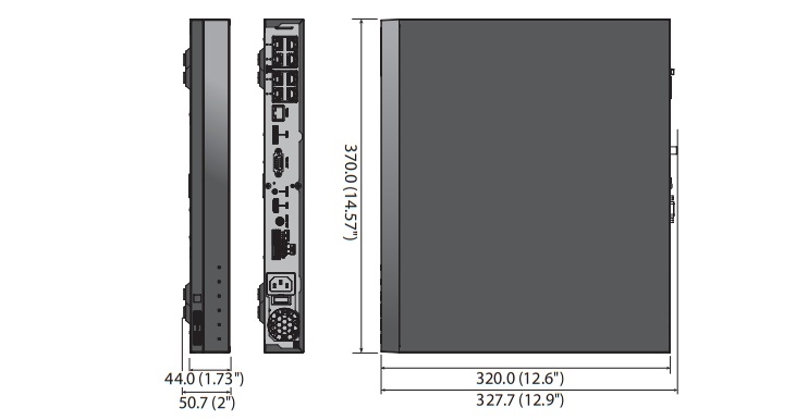 XRN-810S dimensions