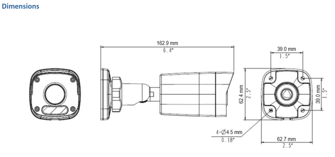 GV-ABL2703 Dimensions