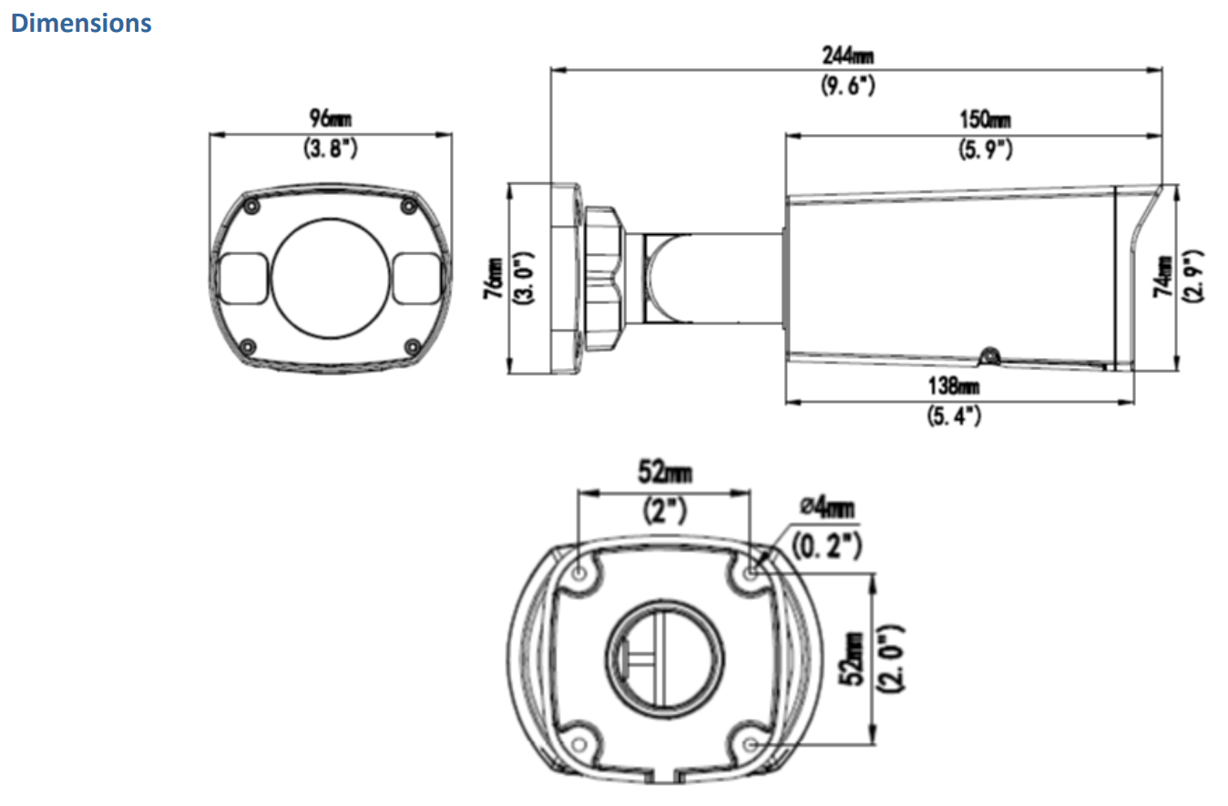 GV-TBL4700 Dimensions