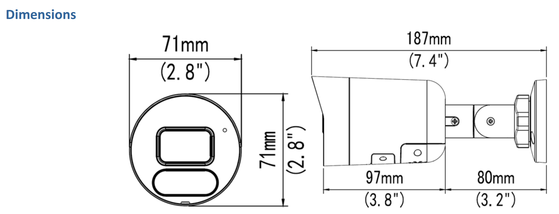 GV-TBL8804 Dimensions