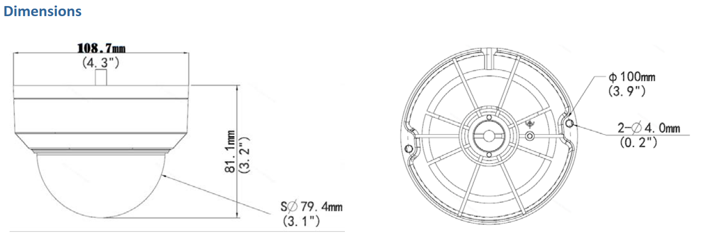 GV-TDR2704 Dimensions
