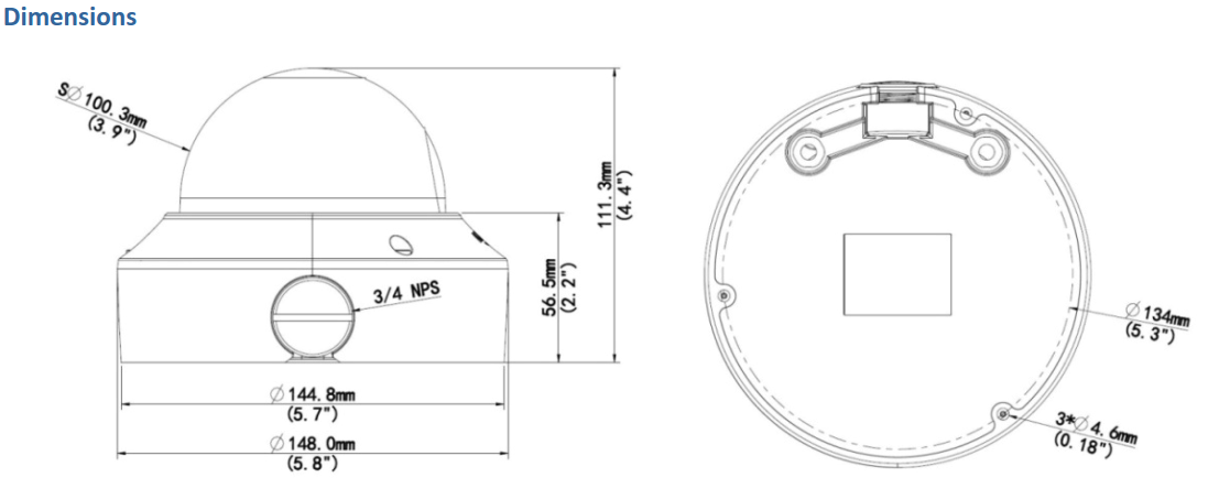 GV-TVD4710 Dimensions