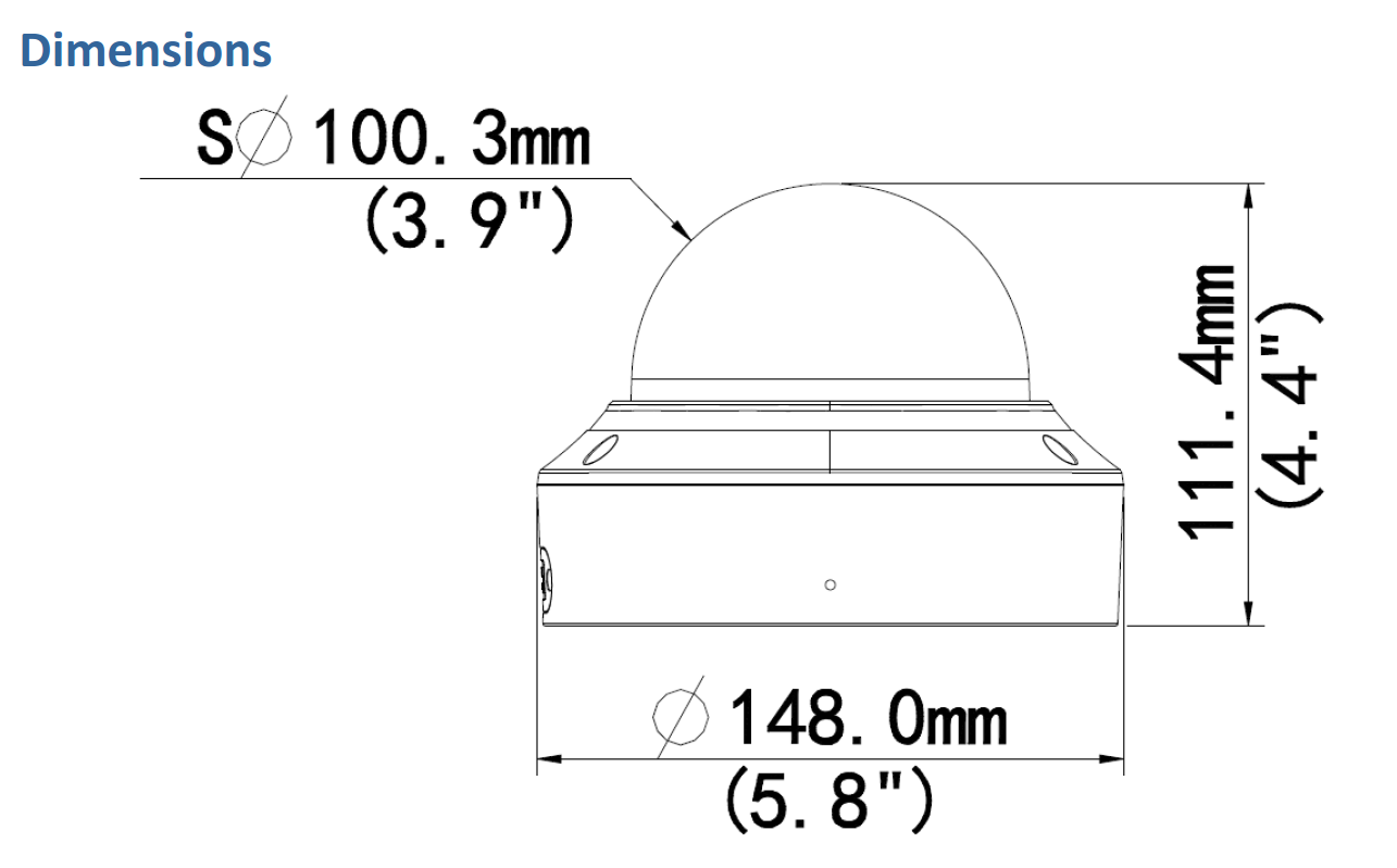 GV-TBL8810 Dimensions