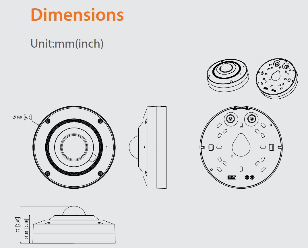 XNF-9010RV Dimensions