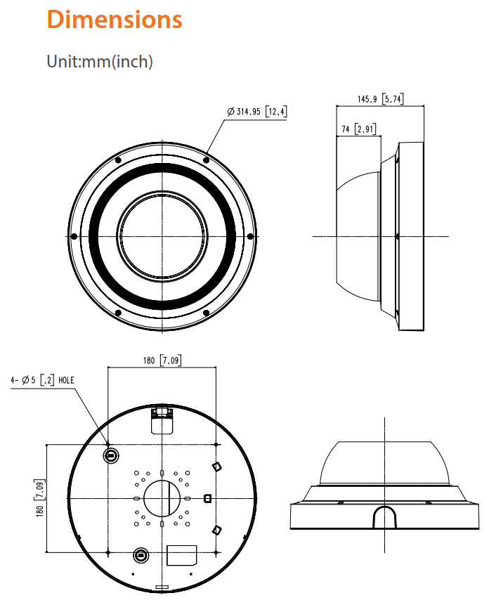PNM-9084RQZ Dimensions