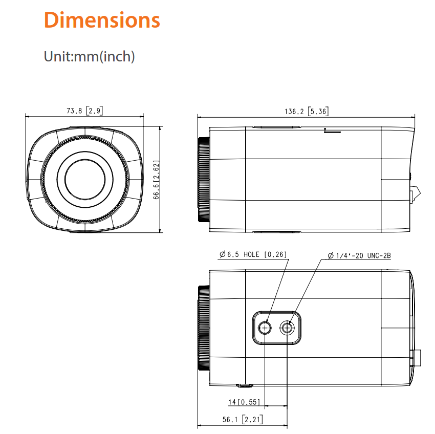 QNB-6002 Dimensions