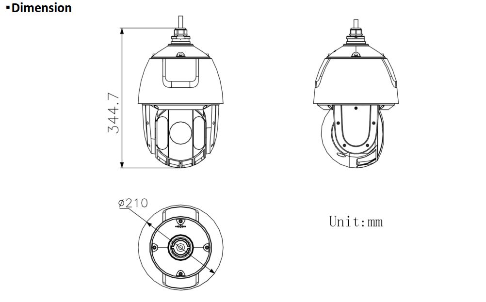 DS-2CD5225IW-AE(S5) Dimensions