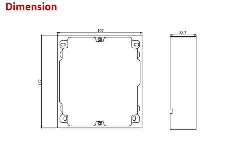 DS-ACW1-S Dimensions