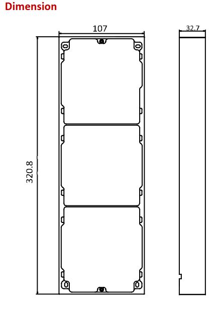 DS-KD-ACW3-S Dimensions