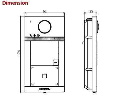 DS-KV8113-WME1 Dimensions