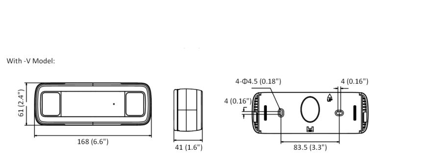 DS-2CD6825G0/C-IVS Dimenisons