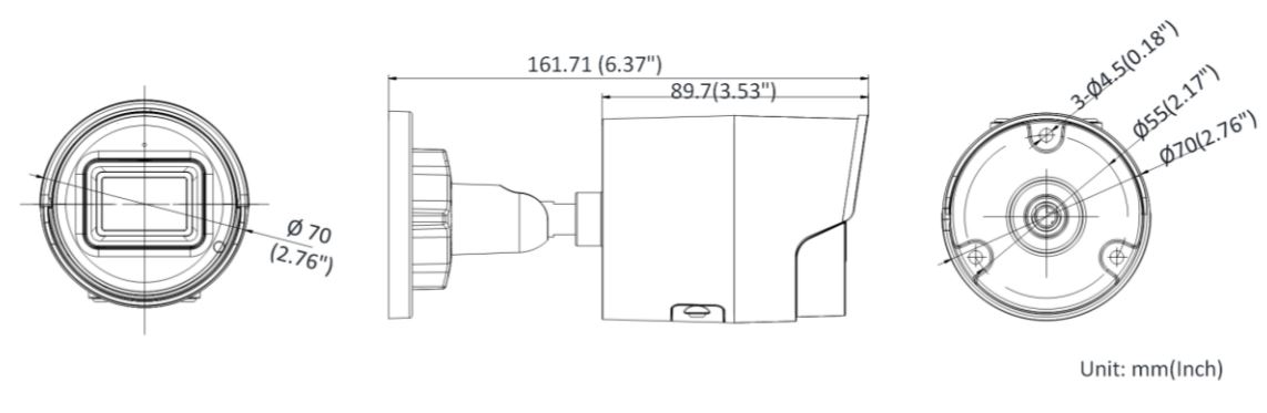 Hikvision DS-2CD2066G2-I(U) Dimensions