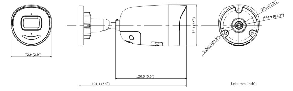 Hikvsion DS-2CD2086G2-IU/SL Dimensions