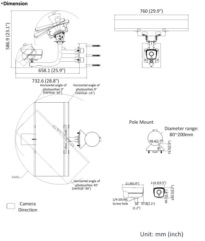 DS-2XS6A25G0-I/CH20S40 Dimensions