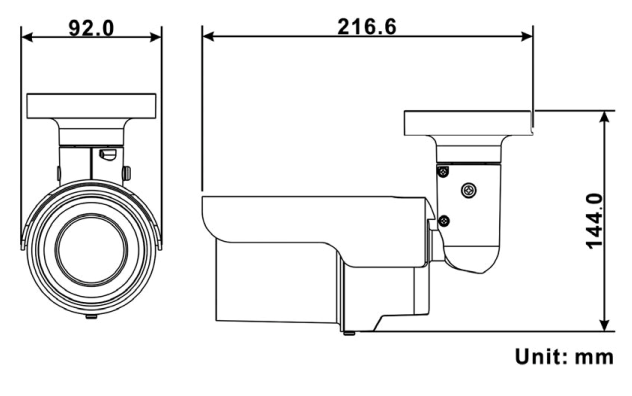VB1A-4-IR Dimensions