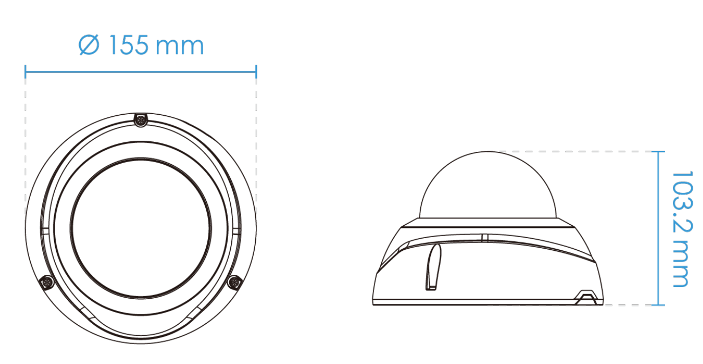 FD9365-HTV-A Dimensions