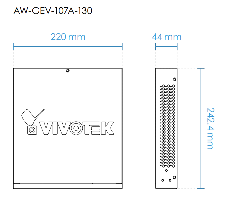 AW-GEV-107A-130 Dimensions
