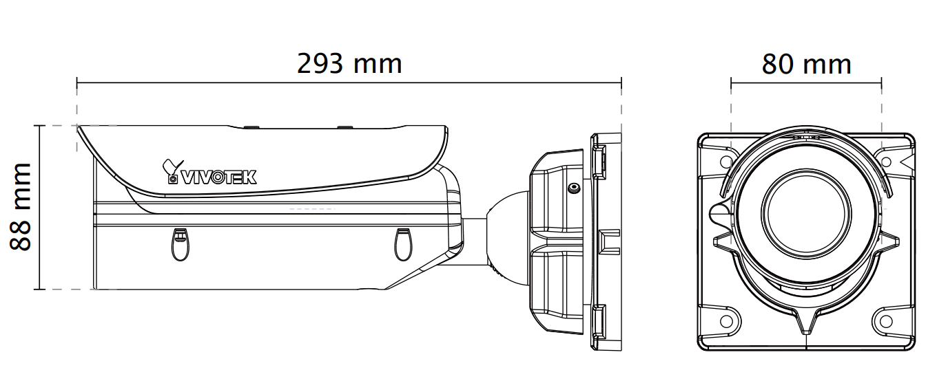 Vivotek IB9371-HT Dimensions