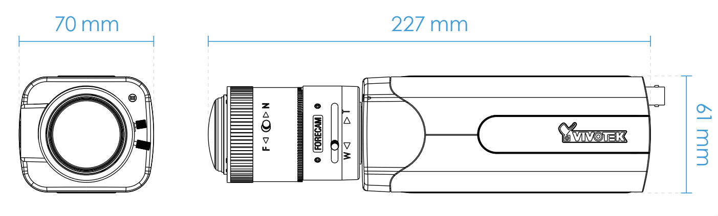 IP9165-HP Dimensions