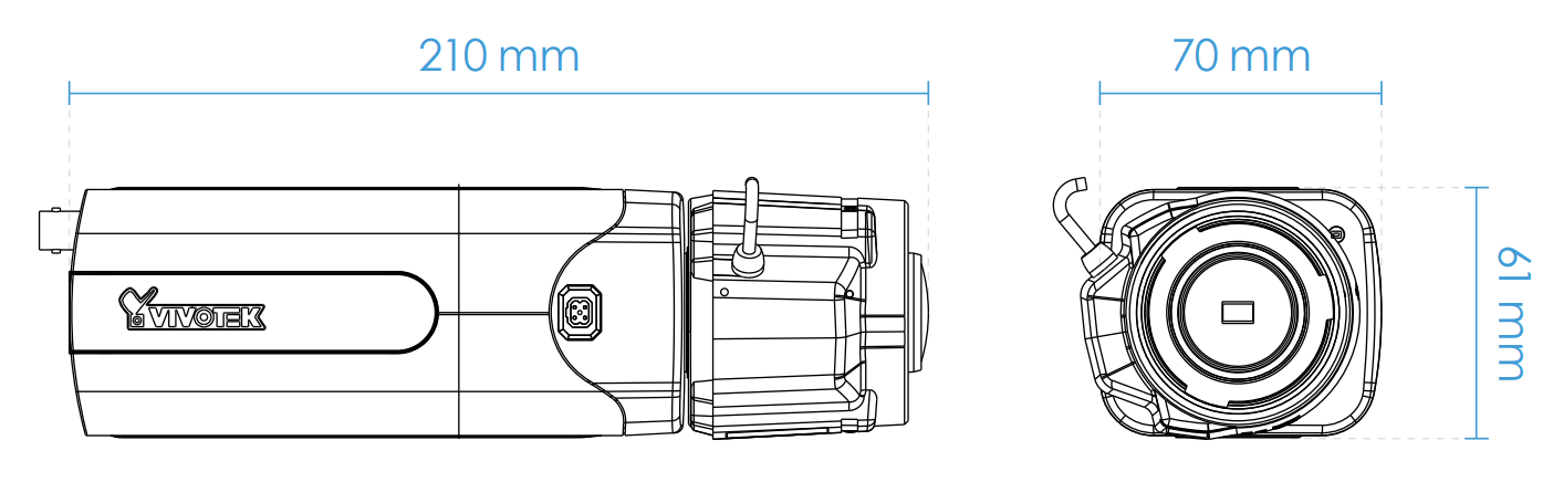 IP9165-HP Dimensions