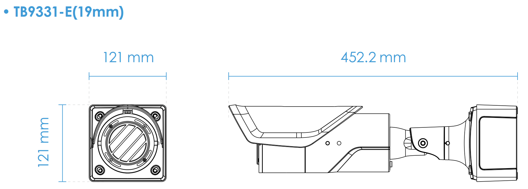 TB9331-E Dimensions