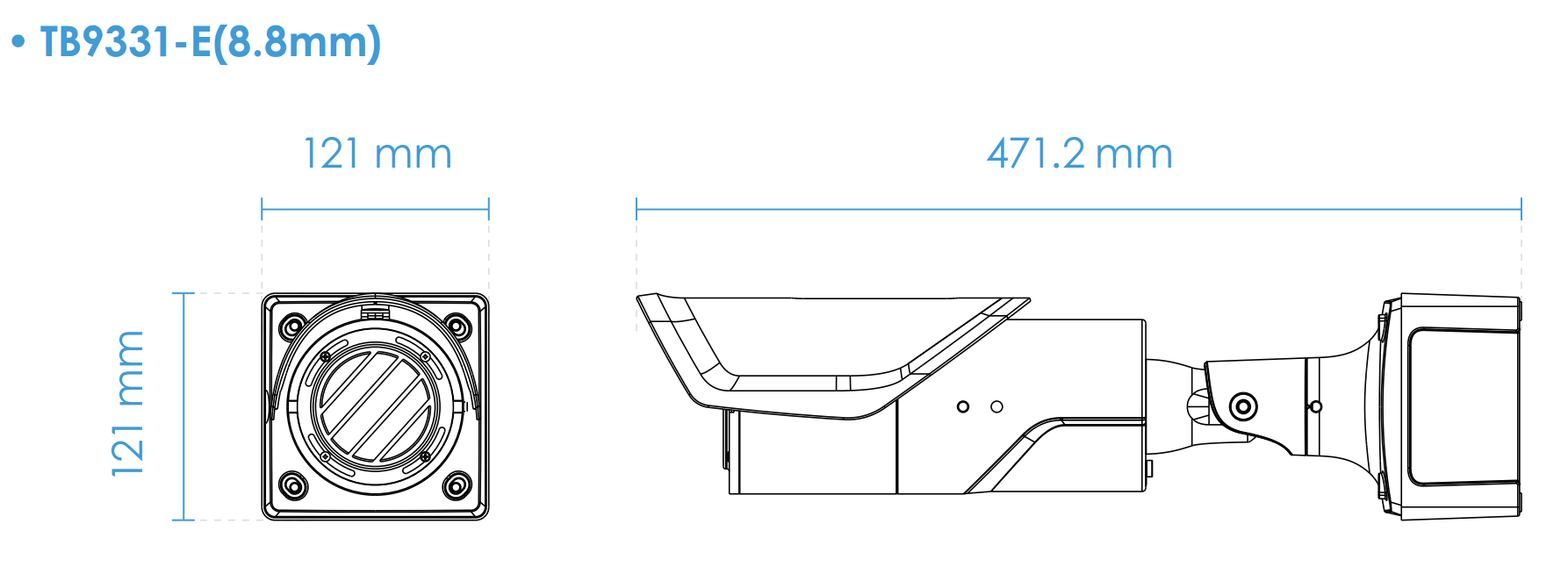 TB9331-E Dimensions