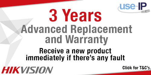 Hikvision 3 Year Advanced Replacement and Warranty